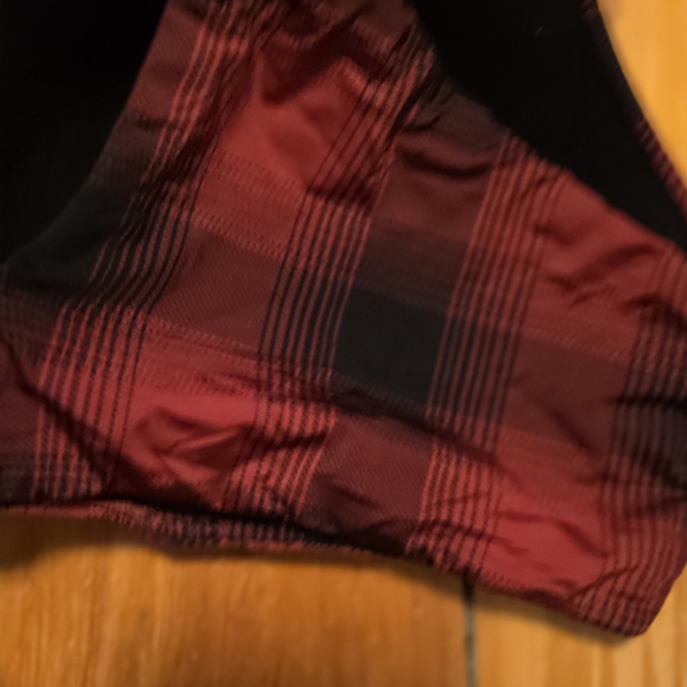 Torrid 38c PLAID Lightly Lined BRA RED PLUS SIZE - Picture 3 of 5